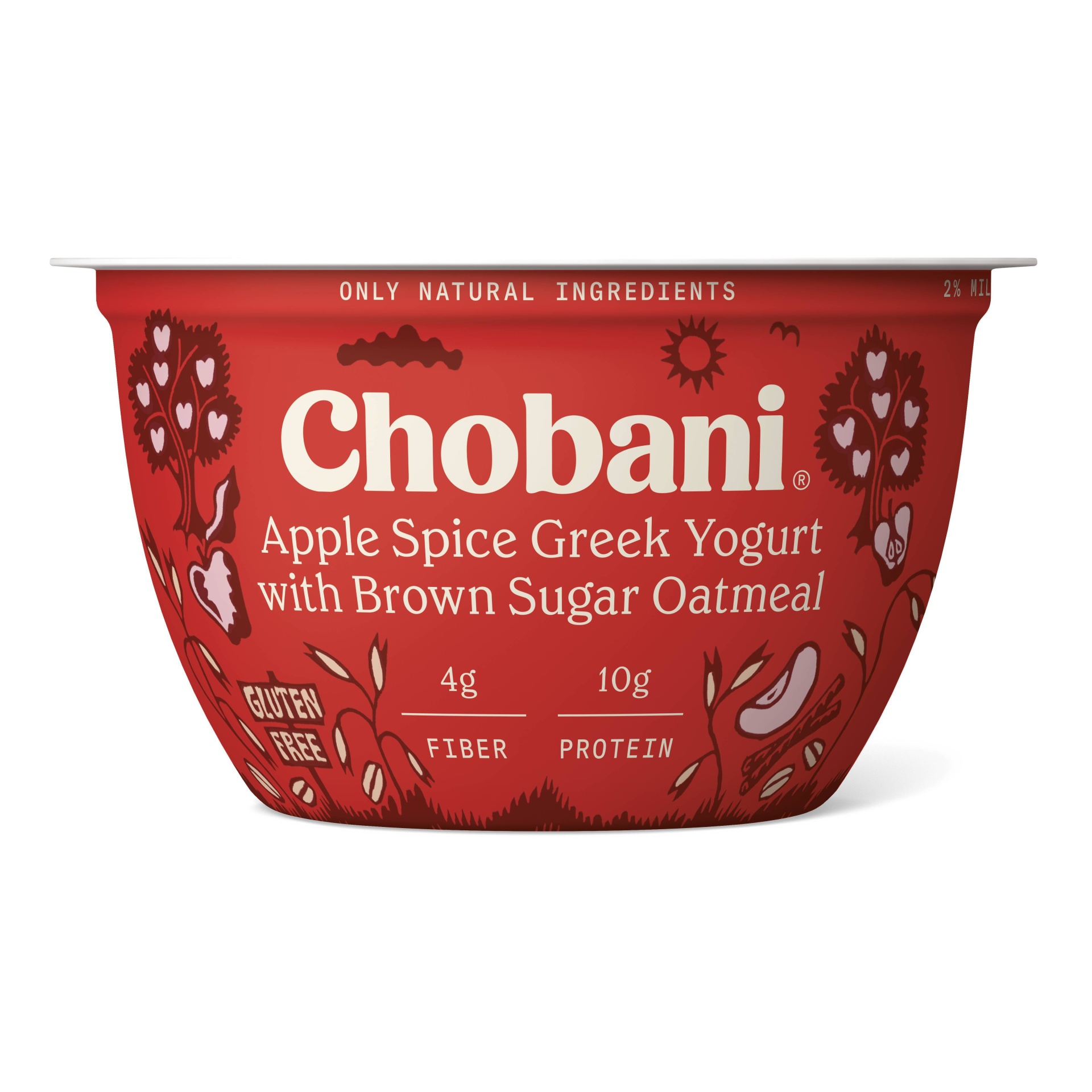 slide 1 of 1, Chobani Apple Spice Greek Yogurt With Brown Sugar Oatmeal, 5.3 oz