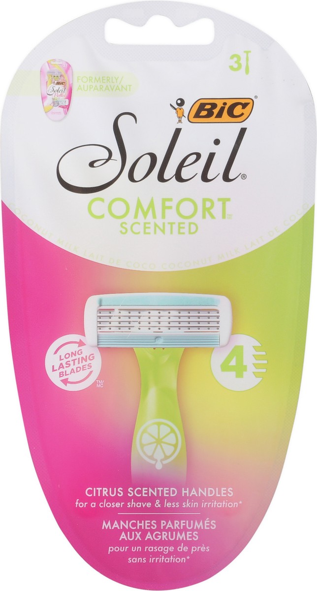 slide 1 of 9, Bic Soleil Bella Razors Exotic Scented Handles, 3 ct