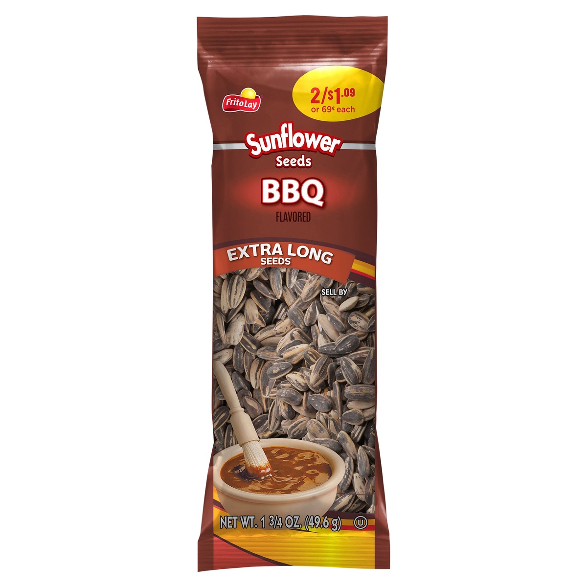 slide 1 of 1, Frito Lay Extra Long Sunflower Seeds BBQ 1 3/4 Oz, 1.75 oz