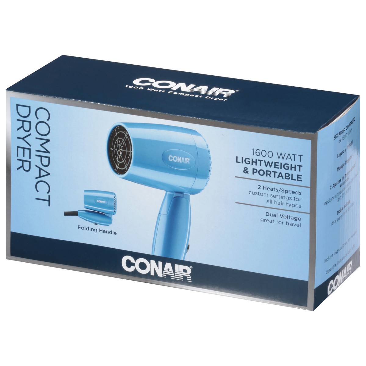 slide 3 of 9, Conair 1600 Watt Compact Dryer, 1 ct