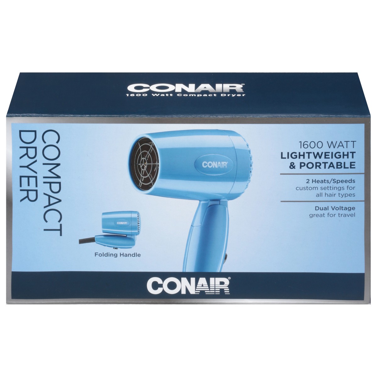 slide 1 of 9, Conair 1600 Watt Compact Dryer, 1 ct