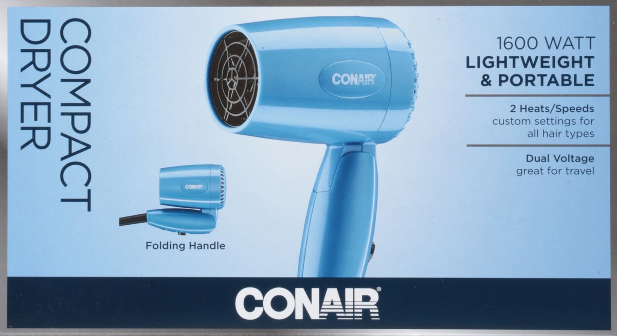 slide 6 of 9, Conair 1600 Watt Compact Dryer, 1 ct