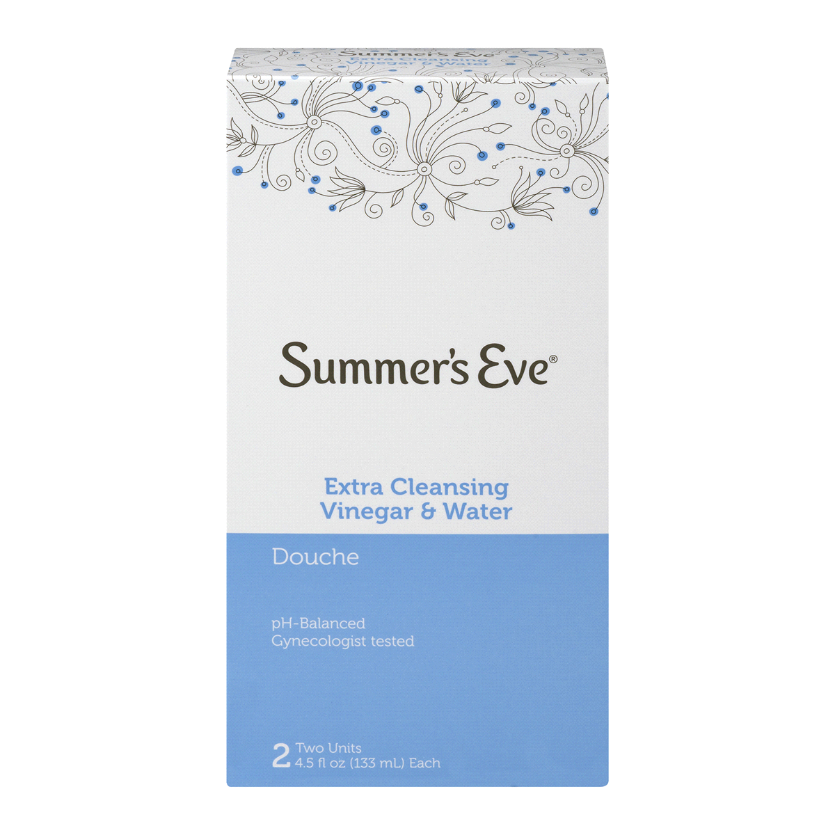 slide 1 of 1, Summer's Eve Extra Cleansing Vinegar & Water Douche, 2 ct; 4.5 oz