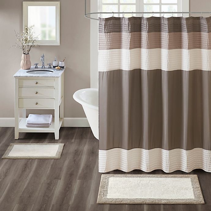 slide 2 of 5, Madison Park Amherst Bath Rug - Taupe, 20 in x 30 in