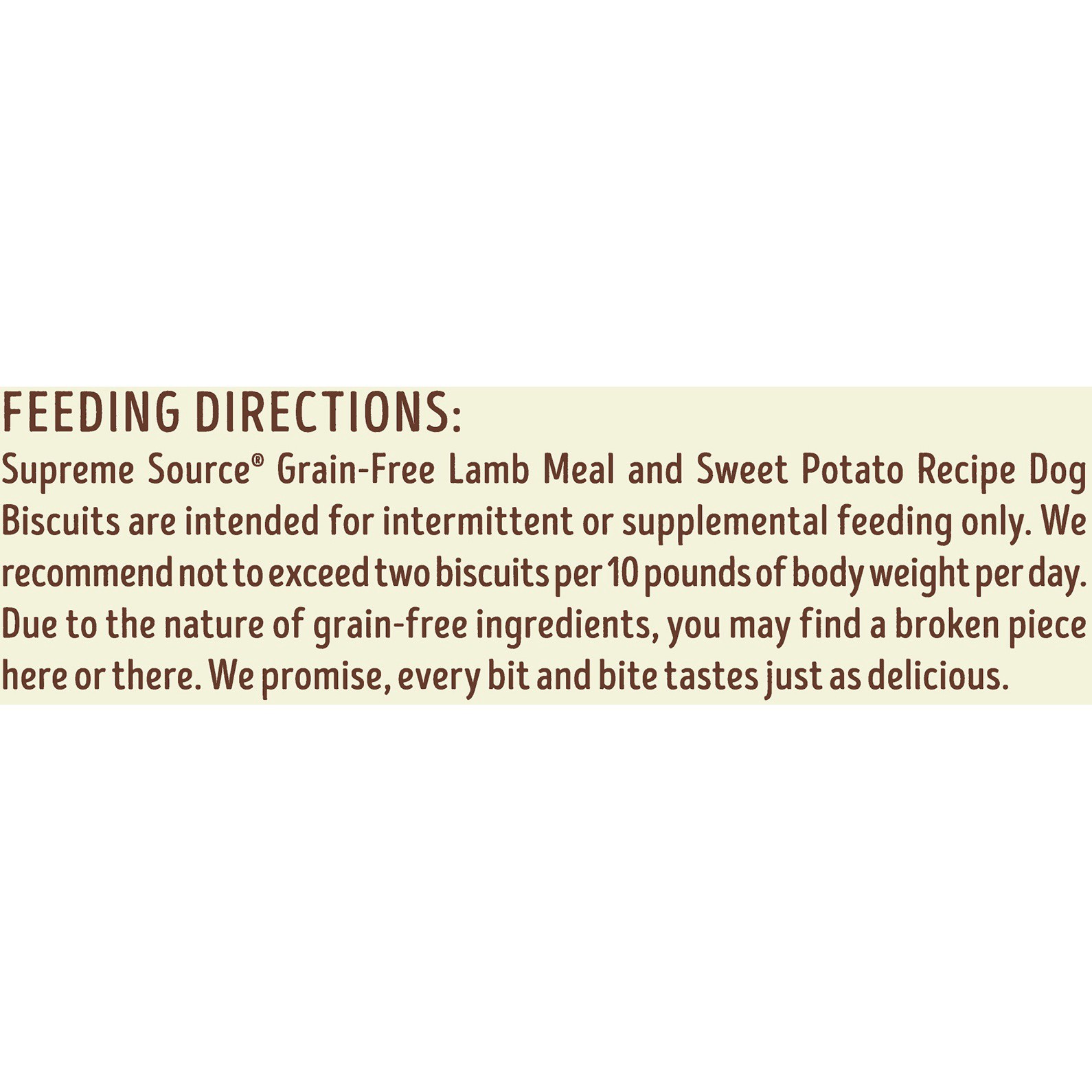 slide 6 of 9, Supreme Source Grain-Free Lamb Meal and Sweet Potato Recipe Dog Biscuits 16 oz, 16 oz