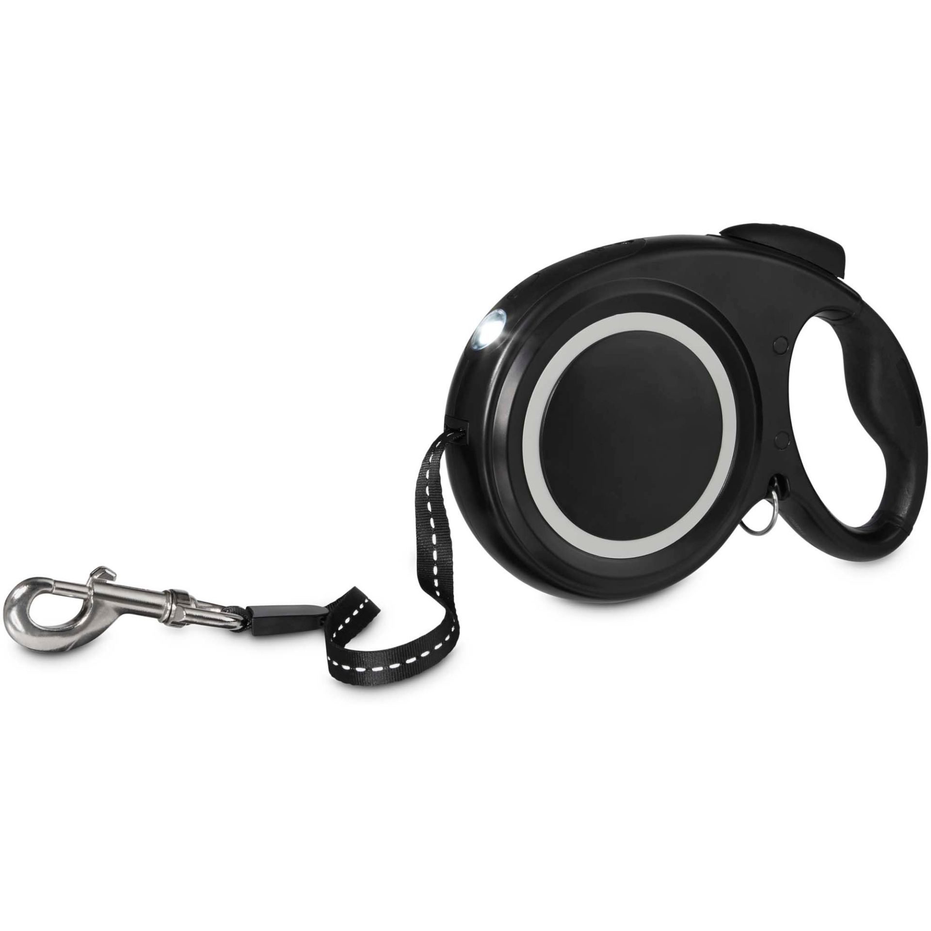 slide 1 of 1, Good2Go Black Retractable Lead With Flashlight For Dogs, LG