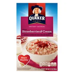 Quaker Oatmeal, Instant, Strawberries & Cream