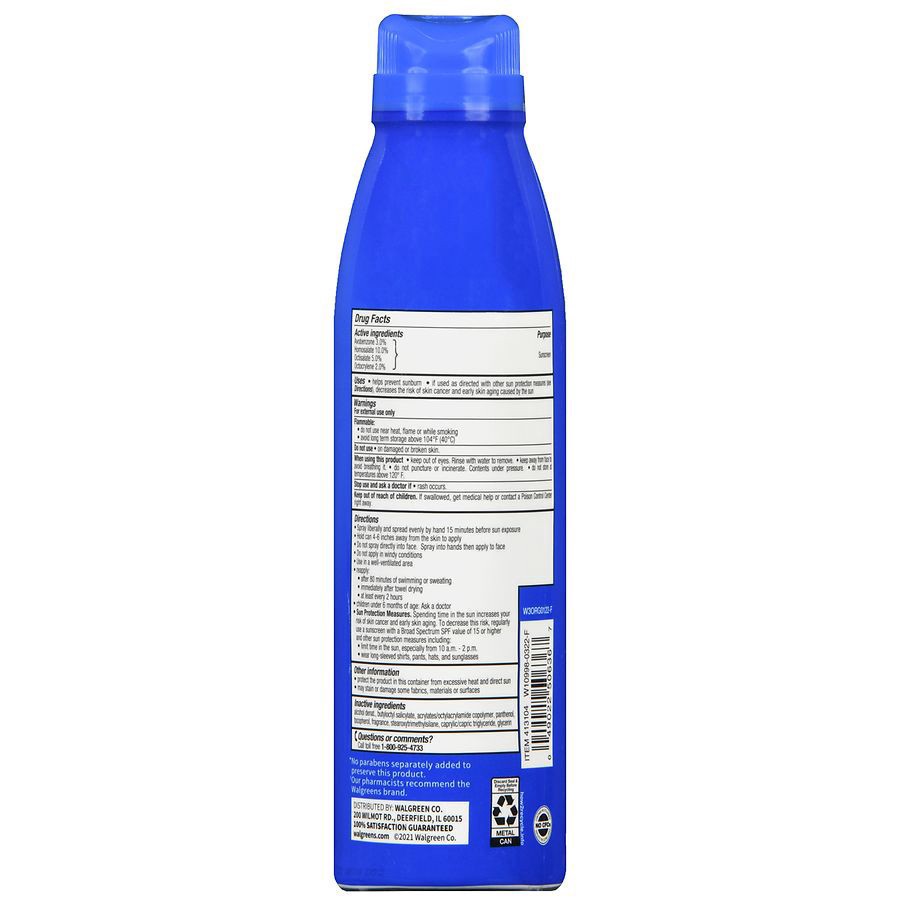 slide 3 of 5, Walgreens Sport Spray SPF 30 Oxybenzone Free, 5.5 oz