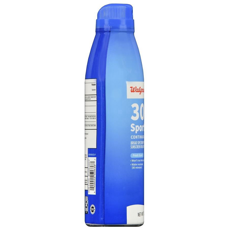 slide 2 of 5, Walgreens Sport Spray SPF 30 Oxybenzone Free, 5.5 oz
