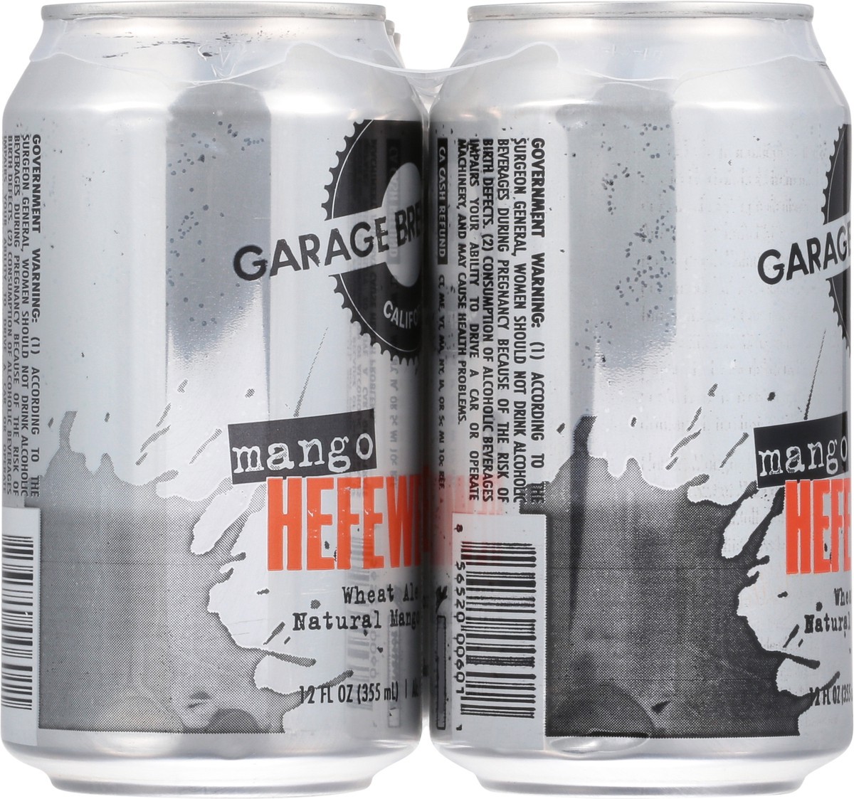 slide 10 of 12, Garage Brewing Co Mango Hefeweizen Beer 6 - 12 fl oz Cans, 6 ct