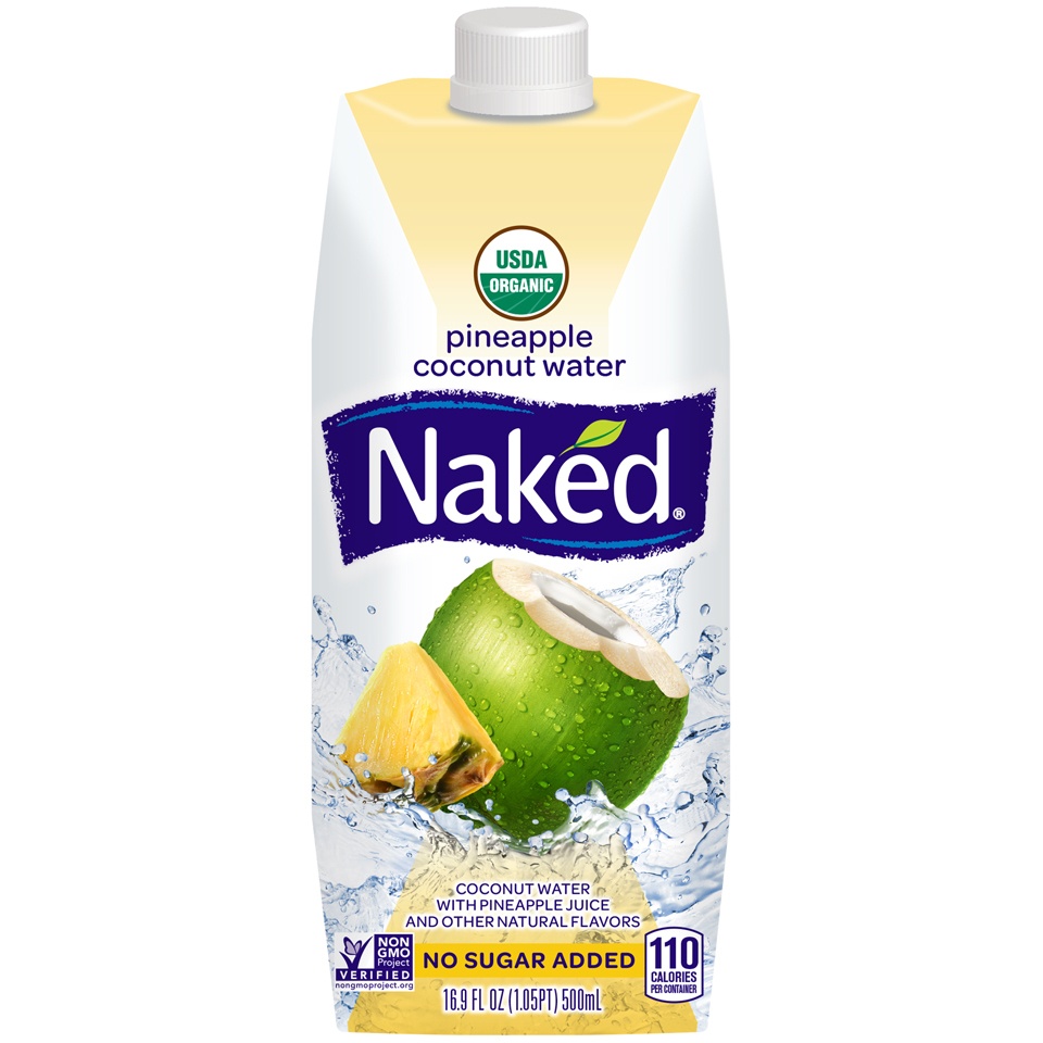 slide 1 of 4, Naked Pinapple Coconut Water - 16.9 fl oz, 16.9 fl oz