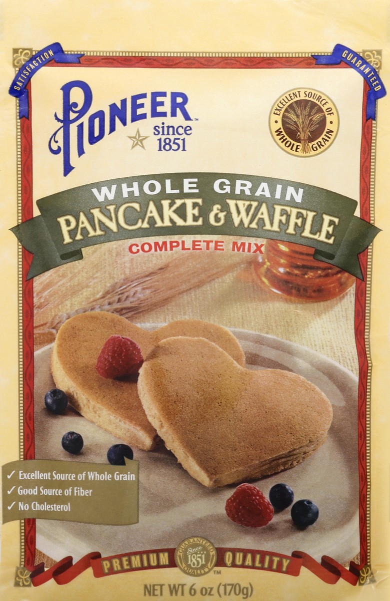 slide 13 of 13, Pioneer Whole Grain Pancake & Waffle Complete Mix 6 oz, 6 oz