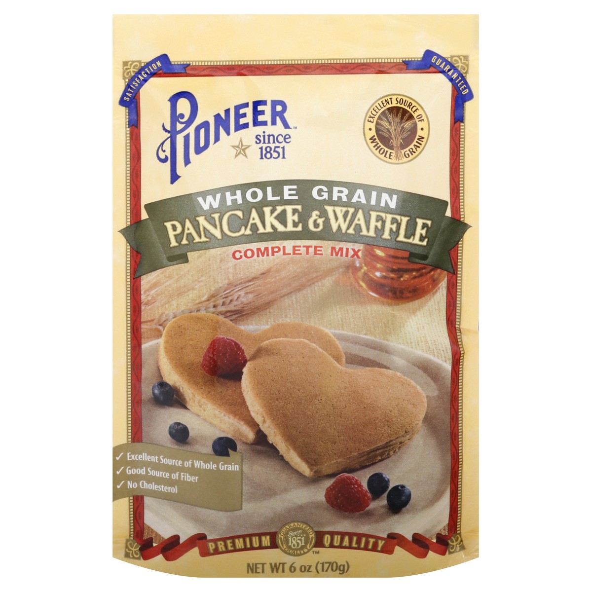 slide 12 of 13, Pioneer Whole Grain Pancake & Waffle Complete Mix 6 oz, 6 oz