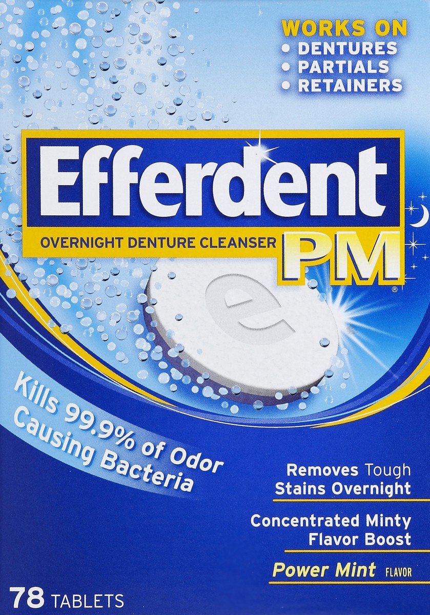 slide 2 of 4, Efferdent Denture Cleanser 78 ea, 78 ct