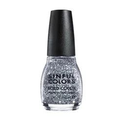 Sinful Colors Bold Color Nail Polish - Queen of Beauty Silver - 0.5 fl oz