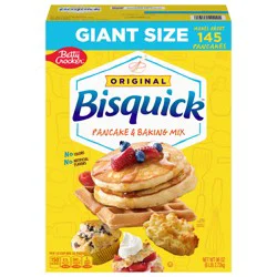 Betty Crocker Bisquick Pancake and Baking Mix, Original, Makes About 145 Pancakes, Giant Size, 96 oz
