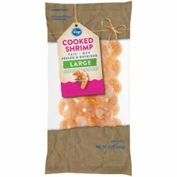 Kroger Tail Off Peeled & Deveined Large Cooked Shrimp