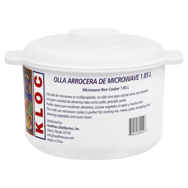 slide 1 of 1, KLOC Microwave Rice Cooker, 1.85 liter