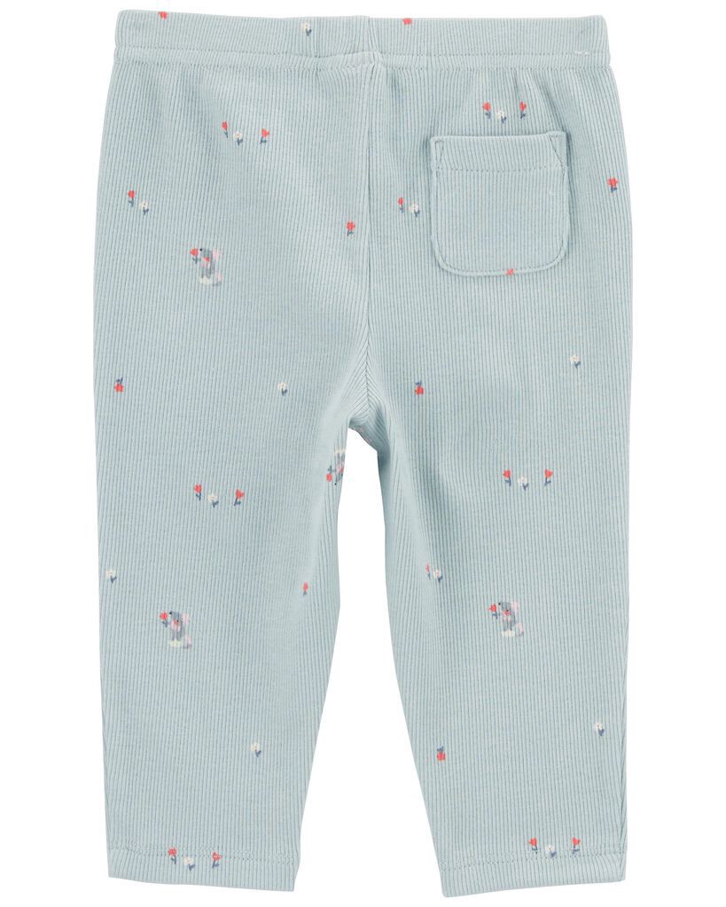 slide 2 of 3, Carter's Baby 2-Piece Mouse Print Bodysuit Pant Set Blue 6M, 1 ct