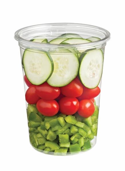 slide 1 of 1, Cucumber, Cherry Tomato & Green Peppers Salad Toppers, per lb