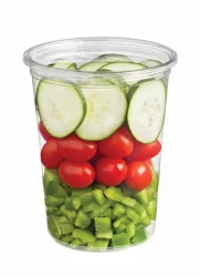 Cucumber, Cherry Tomato & Green Peppers Salad Toppers