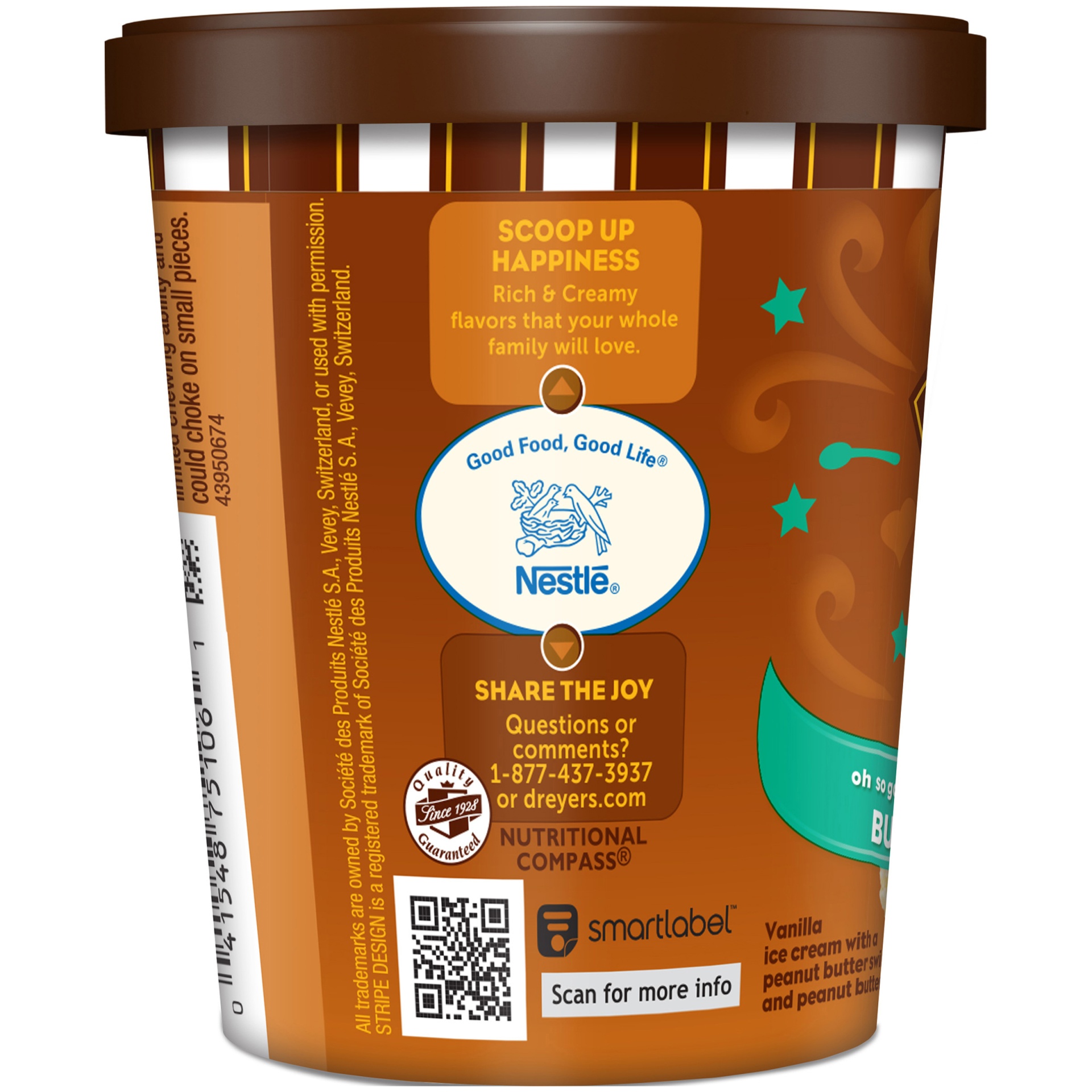 slide 3 of 6, Edy's/Dreyer's Peanut Butter Fun Flavors Cups, 5.8 oz