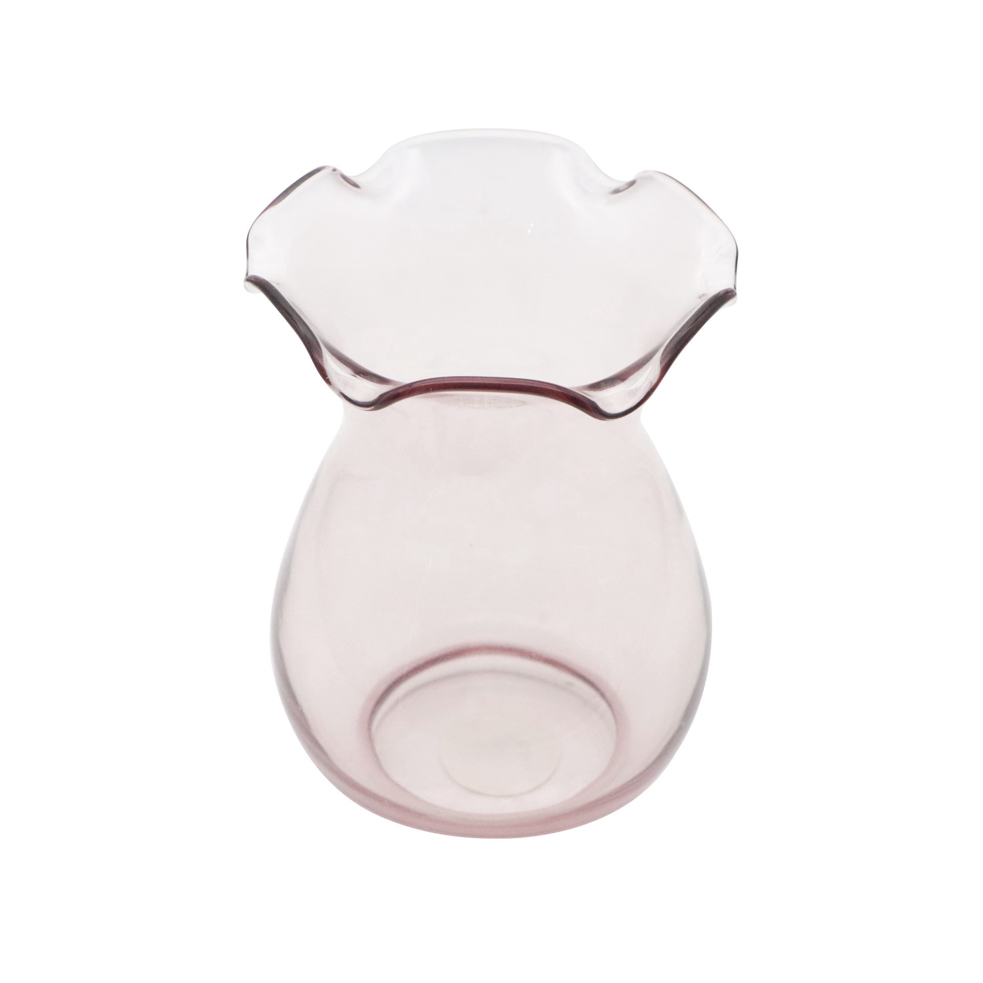 slide 2 of 2, 7.5" Pink Glass Vase By Ashland, 7.5 in