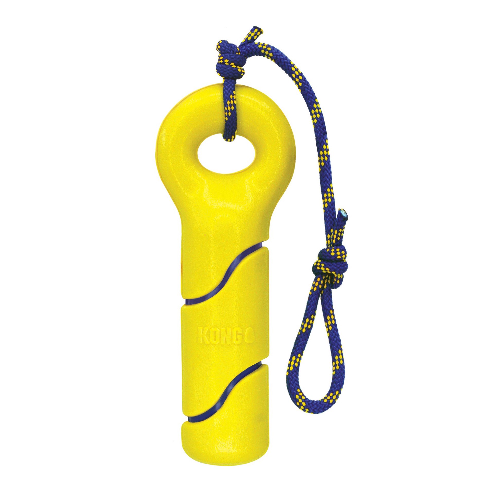 slide 1 of 1, KONG Squeezz Tennis Buoy w/ Rope Md, MED