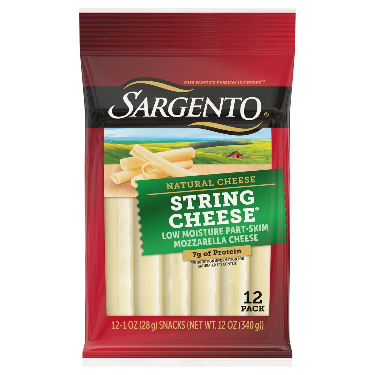 slide 1 of 76, Sargento Natural String Cheese Snacks, 12-Count, 12 ct