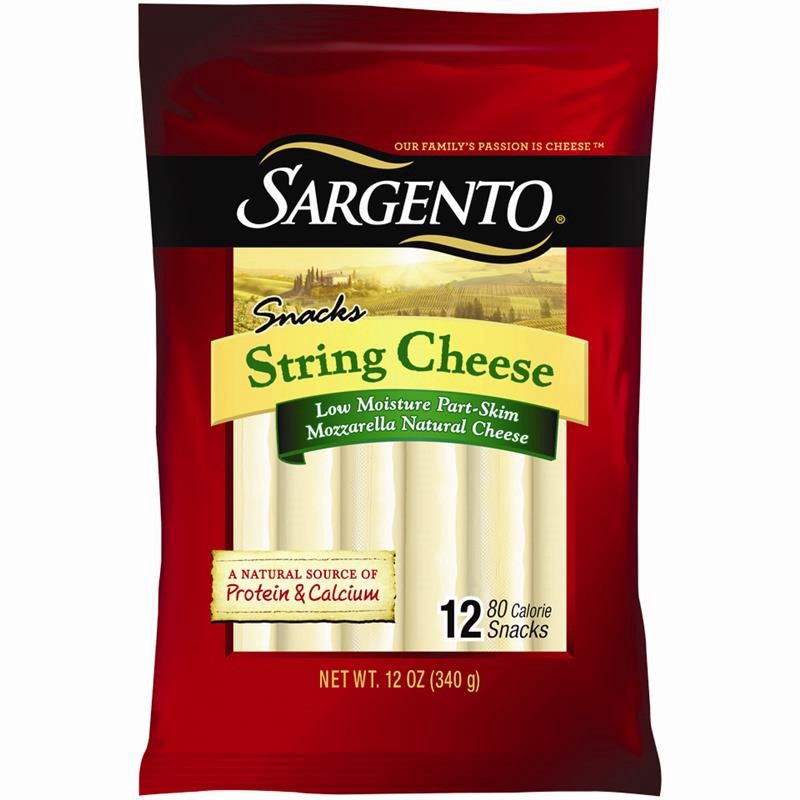 slide 1 of 76, Sargento Natural String Cheese Snacks, 12-Count, 12 ct