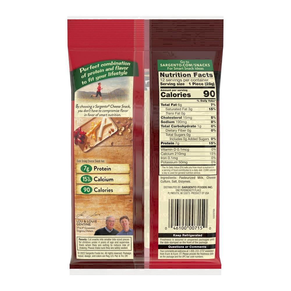 slide 21 of 76, Sargento Natural String Cheese Snacks, 12-Count, 12 ct