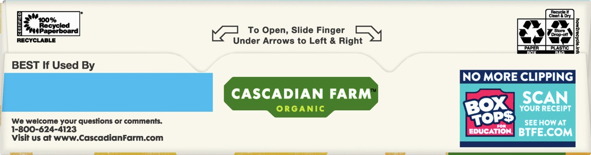 slide 8 of 9, Cascadian Farm Organic Honey Nut O's Cereal, 9.5 oz