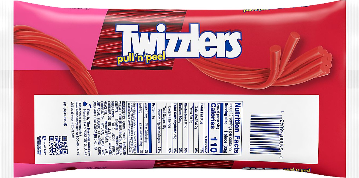 slide 5 of 5, Twizzlers Cherry Pull-N-Peel Candy, 14 oz