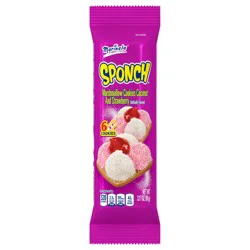 Marinela Sponch Coconut and Strawberry Marshmallow Cookies, 6 count, 3.17 oz