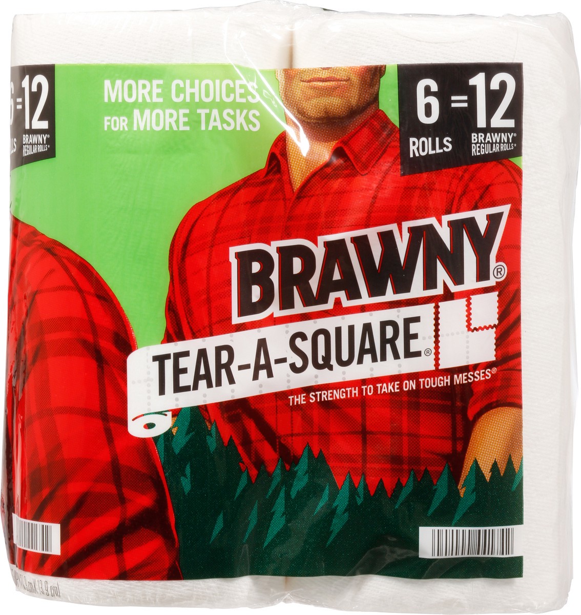 slide 8 of 9, Brawny Tear-A-Square 2-Ply Paper Towels 6 ea, 6 ct