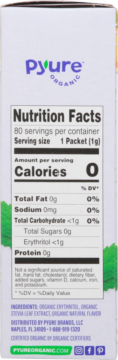 slide 3 of 14, Pyure Stevia Packets Organic Granular Sweetener 80 ea, 80 ct