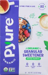 Pyure Organic Stevia Packets Granular Sweetener - 80 ct