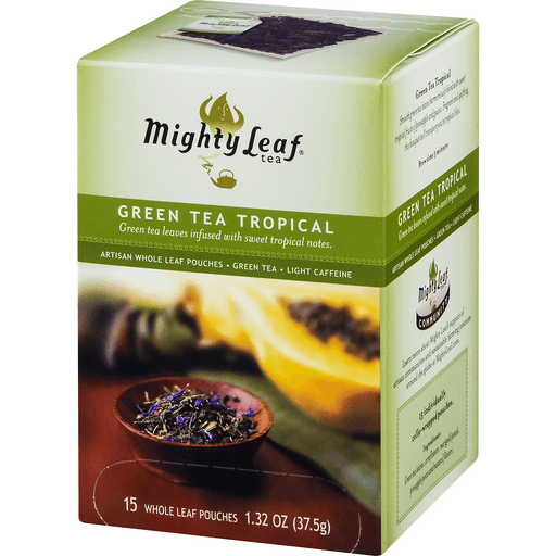 slide 3 of 8, Mighty Leaf Tropical Green Tea, 15 ct