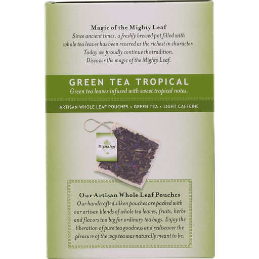 slide 5 of 8, Mighty Leaf Tropical Green Tea, 15 ct