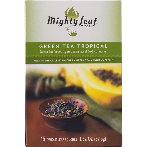 slide 7 of 8, Mighty Leaf Tropical Green Tea, 15 ct