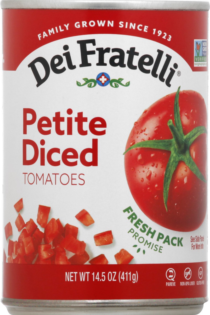 slide 12 of 12, Dei Fratelli Tomato Petite Diced, 14.5 oz