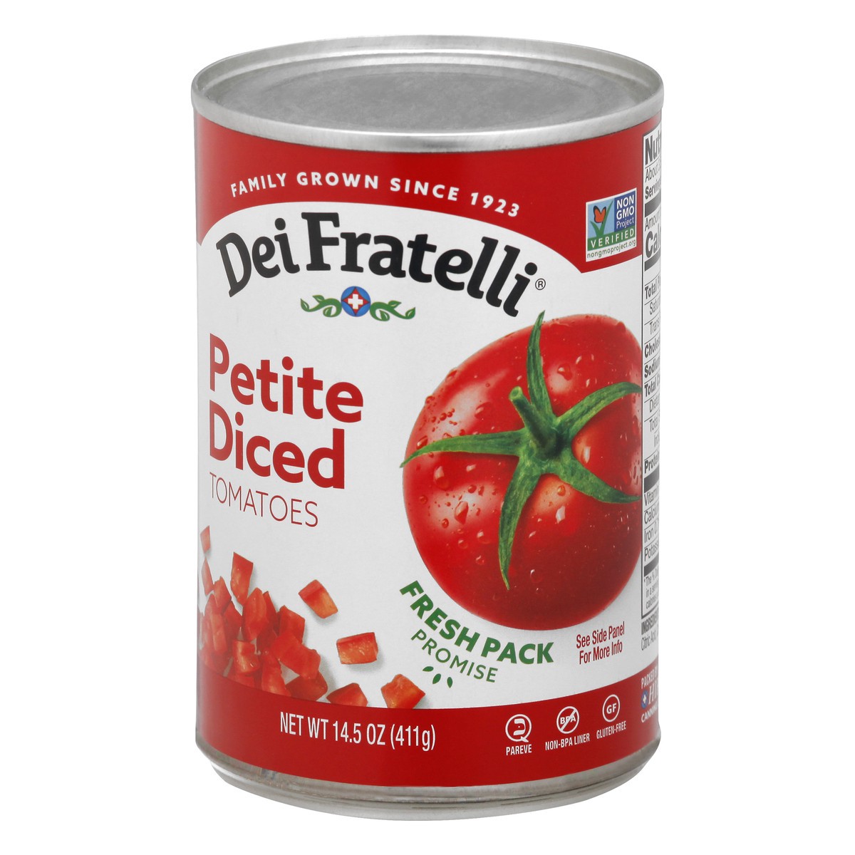 slide 7 of 12, Dei Fratelli Tomato Petite Diced, 14.5 oz