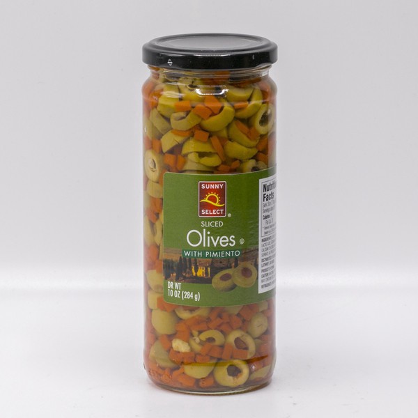 slide 1 of 1, Sunny Select Sliced Pimiento Stuffed Manzanilla Olives 10 oz, 10 oz