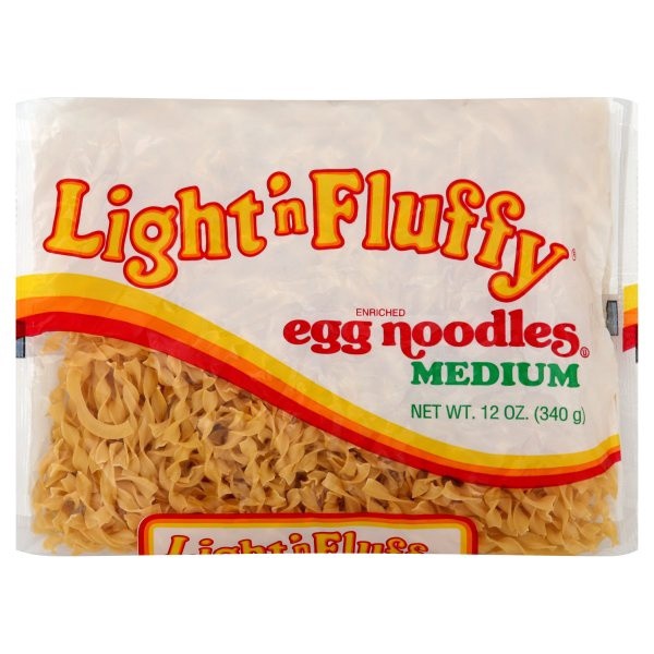 slide 1 of 6, Light N' Fluffy Lt&Fl Noodles Med, 12 oz