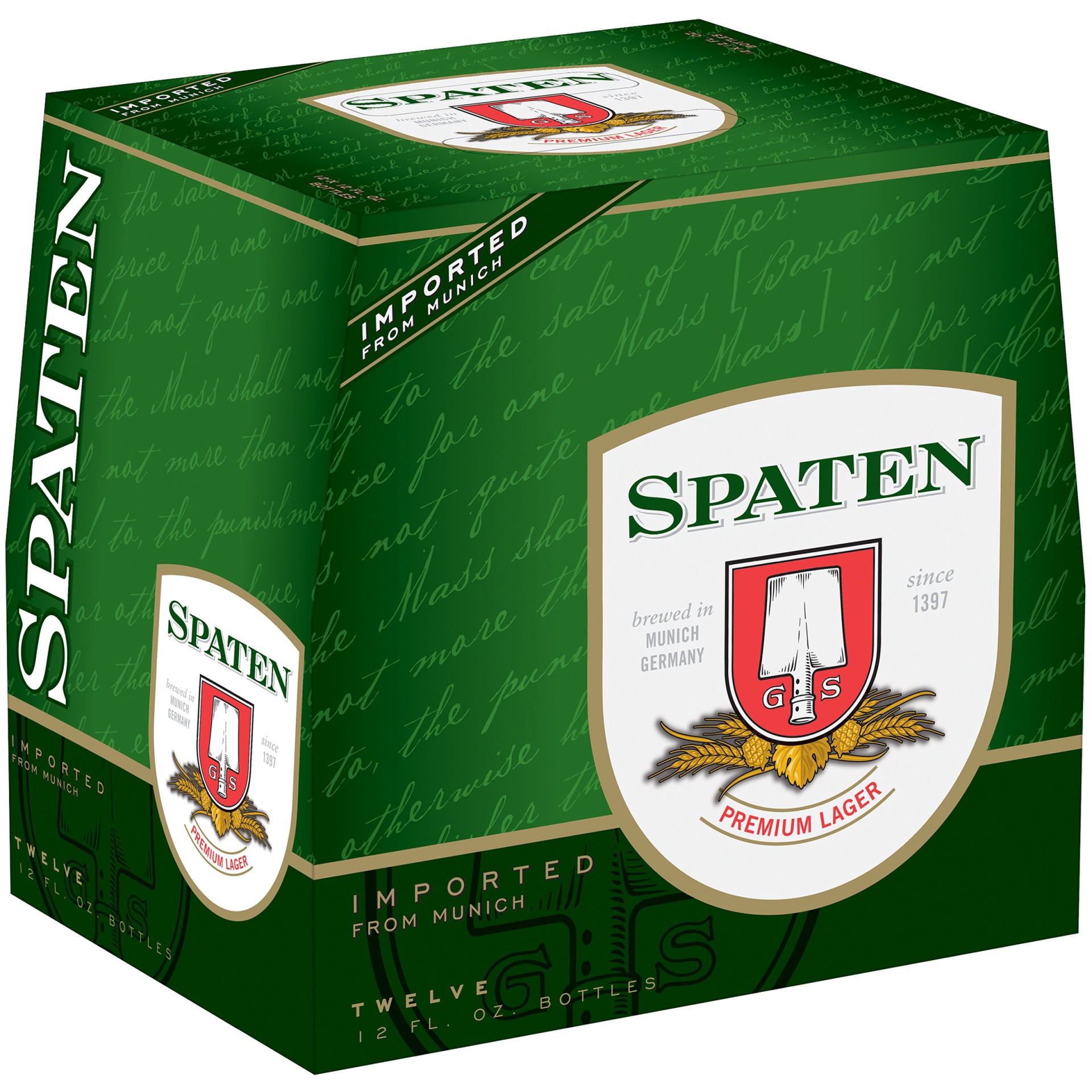 slide 3 of 3, Spaten-Franziskaner-Bräu Spaten Premium Pilsner, 12 pk 12 fl. oz. Bottles, 12 ct; 12 fl oz