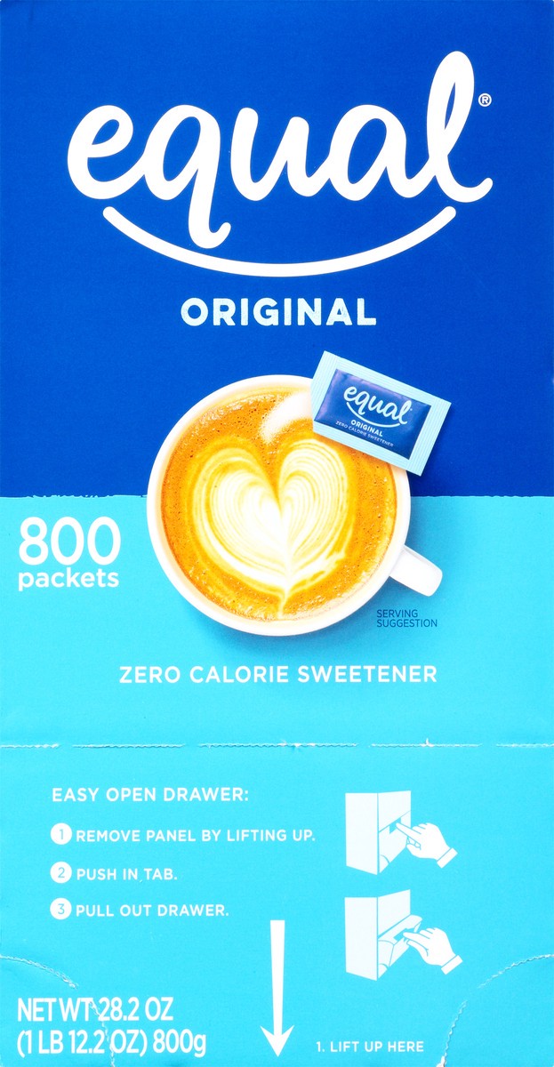 slide 1 of 9, Equal Sweetener Packets, 800 ct