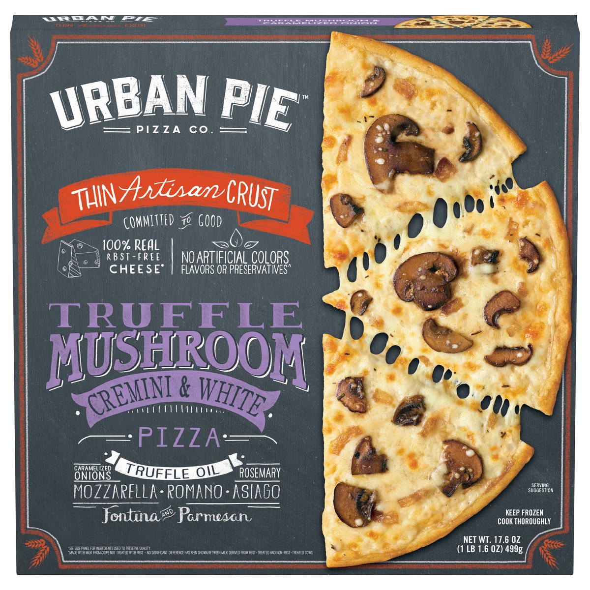 slide 1 of 1, Urban Pie Pizza Co. Thin Artisan Crust Cremini & White Truffle Mushroom Pizza 17.6 oz, 17.6 oz