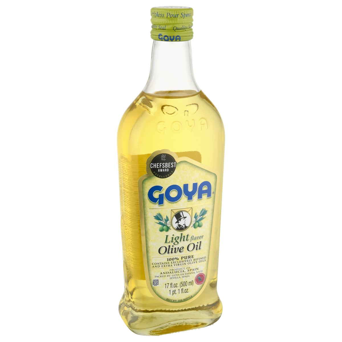 slide 4 of 4, Goya Light Flavor Olive Oil 17 fl oz, 17 fl oz