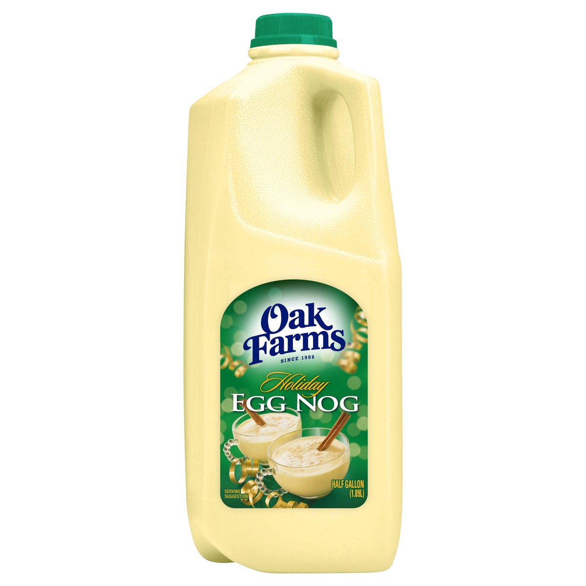 slide 1 of 14, Oak Farms Holiday Egg Nog, 1/2 gal