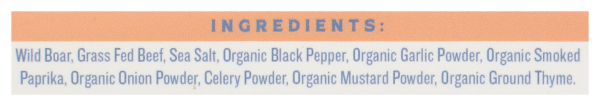 slide 10 of 10, Force of Nature Wild Boar & Beef Sausage Link Lonestar Blend, 10 oz